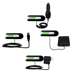 Gomadic Road Warrior Kit for the Philips GoGear SA2111/37 includes a Car & Wall Charger AND USB cable AND Ba