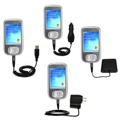 Gomadic Road Warrior Kit for the Qtek S110 includes a Car & Wall Charger AND USB cable AND Battery Extender