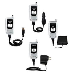 Gomadic Road Warrior Kit for the Samsung D357 includes a Car & Wall Charger AND USB cable AND Battery Extend