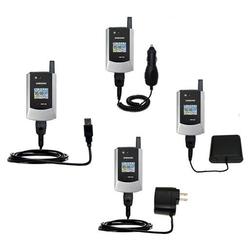 Gomadic Road Warrior Kit for the Samsung SCH-A795 includes a Car & Wall Charger AND USB cable AND Battery Ex