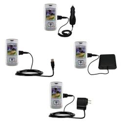 Gomadic Road Warrior Kit for the Samsung SCH-R400 includes a Car & Wall Charger AND USB cable AND Battery Ex