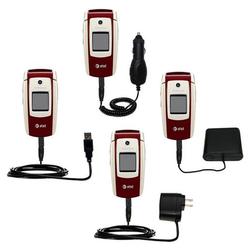 Gomadic Road Warrior Kit for the Samsung SGH-A127 includes a Car & Wall Charger AND USB cable AND Battery Ex