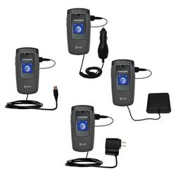 Gomadic Road Warrior Kit for the Samsung SGH-A437 includes a Car & Wall Charger AND USB cable AND Battery Ex