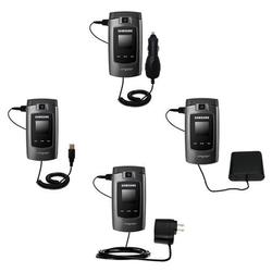 Gomadic Road Warrior Kit for the Samsung SGH-A707 includes a Car & Wall Charger AND USB cable AND Battery Ex