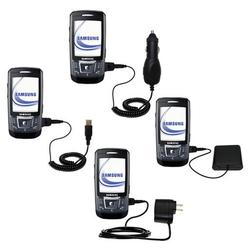 Gomadic Road Warrior Kit for the Samsung SGH-D870 includes a Car & Wall Charger AND USB cable AND Battery Ex