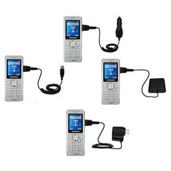 Gomadic Road Warrior Kit for the Samsung SGH-T509 includes a Car & Wall Charger AND USB cable AND Battery Ex