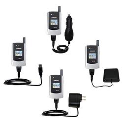 Gomadic Road Warrior Kit for the Samsung SGH-X426 includes a Car & Wall Charger AND USB cable AND Battery Ex