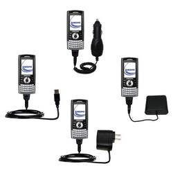 Gomadic Road Warrior Kit for the Samsung SGH-i310 includes a Car & Wall Charger AND USB cable AND Battery Ex