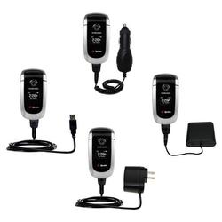 Gomadic Road Warrior Kit for the Samsung SPH-A560 includes a Car & Wall Charger AND USB cable AND Battery Ex