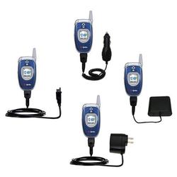 Gomadic Road Warrior Kit for the Samsung SPH-A740 includes a Car & Wall Charger AND USB cable AND Battery Ex