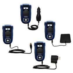 Gomadic Road Warrior Kit for the Samsung SPH-A920 includes a Car & Wall Charger AND USB cable AND Battery Ex