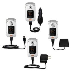 Gomadic Road Warrior Kit for the Sony Ericsson W300i includes a Car & Wall Charger AND USB cable AND Battery