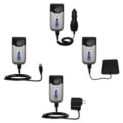 Gomadic Road Warrior Kit for the Sony Ericsson z550a includes a Car & Wall Charger AND USB cable AND Battery