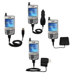 Gomadic Road Warrior Kit for the Sprint Palm Treo 700wx includes a Car & Wall Charger AND USB cable AND Batt