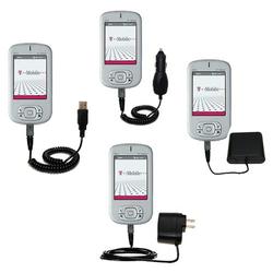 Gomadic Road Warrior Kit for the T-Mobile MDA Pro includes a Car & Wall Charger AND USB cable AND Battery Ex