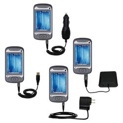 Gomadic Road Warrior Kit for the T-Mobile MDA Vario II includes a Car & Wall Charger AND USB cable AND Batte