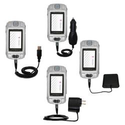 Gomadic Road Warrior Kit for the T-Mobile Sidekick includes a Car & Wall Charger AND USB cable AND Battery E