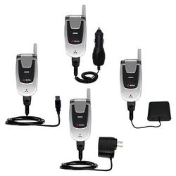 Gomadic Road Warrior Kit for the UTStarcom CDM-105 includes a Car & Wall Charger AND USB cable AND Battery E