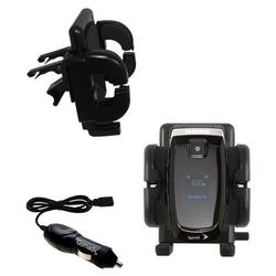 Gomadic Samsung A640 Auto Vent Holder with Car Charger - Uses TipExchange