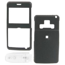 Wireless Emporium, Inc. Samsung Access A827 Snap-On Rubberized Protector Case w/Clip (Black)