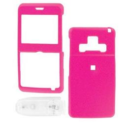 Wireless Emporium, Inc. Samsung Access A827 Snap-On Rubberized Protector Case w/Clip (Hot Pink)