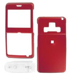 Wireless Emporium, Inc. Samsung Access A827 Snap-On Rubberized Protector Case w/Clip (Red)