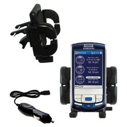 Gomadic Samsung IP-830w Auto Vent Holder with Car Charger - Uses TipExchange