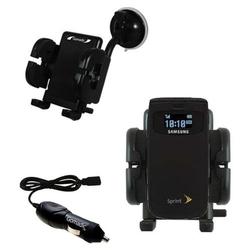 Gomadic Samsung M610 Auto Windshield Holder with Car Charger - Uses TipExchange