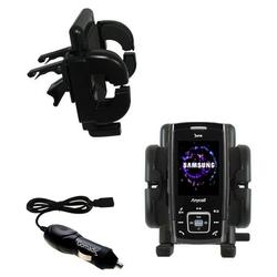 Gomadic Samsung SCH-V940 Auto Vent Holder with Car Charger - Uses TipExchange