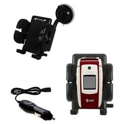 Gomadic Samsung SGH-A127 Auto Windshield Holder with Car Charger - Uses TipExchange