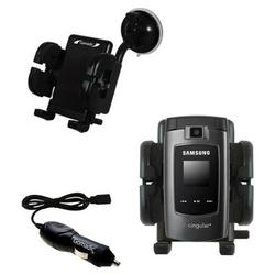 Gomadic Samsung SGH-A707 Auto Windshield Holder with Car Charger - Uses TipExchange