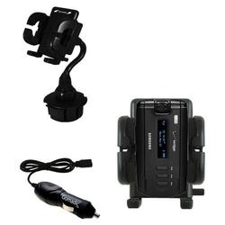 Gomadic Samsung SGH-A930 Auto Cup Holder with Car Charger - Uses TipExchange