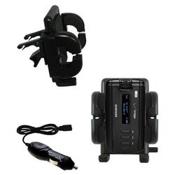 Gomadic Samsung SGH-A930 Auto Vent Holder with Car Charger - Uses TipExchange