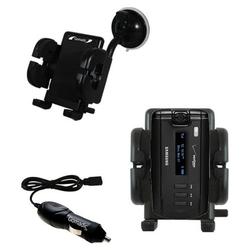 Gomadic Samsung SGH-A930 Auto Windshield Holder with Car Charger - Uses TipExchange