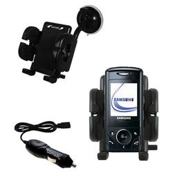 Gomadic Samsung SGH-D520 Auto Windshield Holder with Car Charger - Uses TipExchange