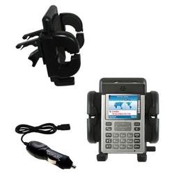 Gomadic Samsung SGH-P300 Auto Vent Holder with Car Charger - Uses TipExchange