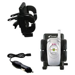 Gomadic Samsung SGH-S300 Auto Vent Holder with Car Charger - Uses TipExchange