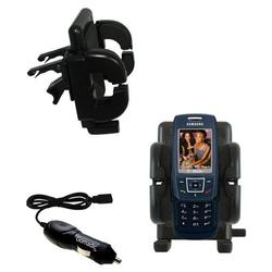 Gomadic Samsung SGH-T429 Auto Vent Holder with Car Charger - Uses TipExchange