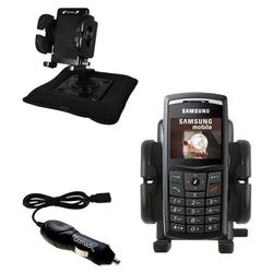 Gomadic Samsung SGH-X820 Auto Bean Bag Dash Holder with Car Charger - Uses TipExchange