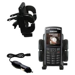Gomadic Samsung SGH-X820 Auto Vent Holder with Car Charger - Uses TipExchange