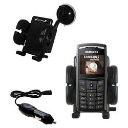 Gomadic Samsung SGH-X820 Auto Windshield Holder with Car Charger - Uses TipExchange
