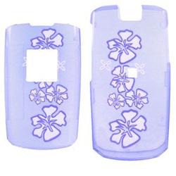 Wireless Emporium, Inc. Samsung SLM SGH-A747 Trans. Purple Hawaii Snap-On Protector Case Faceplate