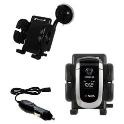 Gomadic Samsung SPH-A560 Auto Windshield Holder with Car Charger - Uses TipExchange