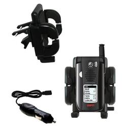 Gomadic Sanyo MVP EV-DO Auto Vent Holder with Car Charger - Uses TipExchange