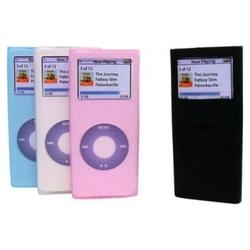 Reiko Second Generation iPod Nano Silicon Protective Case with Arm Band and Belt Clip, Black