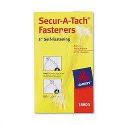 Avery-Dennison Secur A Tach® Tag Fasteners, Weatherproof Nylon, 5 Long, 1,000 per Box