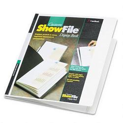 Cardinal Brands Inc. ShowFile™ Display Book with Custom Cover Pocket, 12 Sleeves, White