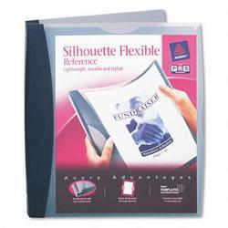 Avery-Dennison Silhouette Flexible Poly View Binder, 1 Capacity, Dark Blue