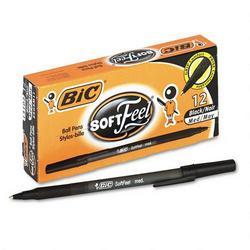 Bic Corporation Soft Feel® Stick Ball Pen, Medium Point, Black Barrel, Black Ink