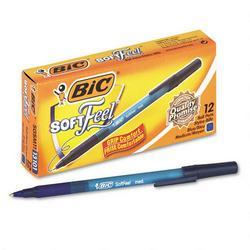 Bic Corporation Soft Feel® Stick Ball Pen, Medium Point, Blue Barrel, Blue Ink